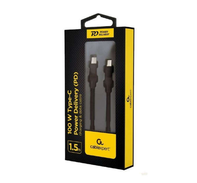 Дата кабель USB-C to USB-C 1.5m 100W Cablexpert (CC-USB2-CMCM100-1.5M)