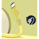 Дата кабель USB 2.0 AM to Micro 5P 1.0m soft silicone yellow ColorWay (CW-CBUM043-Y)