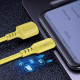 Дата кабель USB 2.0 AM to Micro 5P 1.0m soft silicone yellow ColorWay (CW-CBUM043-Y)