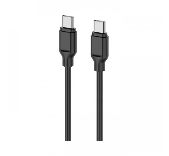 Дата кабель USB-C to USB-C 1.0m Glow 60W black 2E (2E-CCCC-BL)