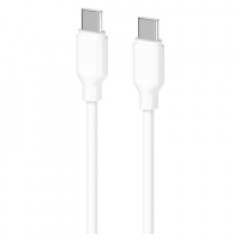 Дата кабель USB-C to USB-C 1.0m Glow 60W white 2E (2E-CCCC-WH)