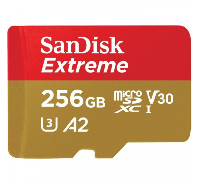 Карта пам/'яті SanDisk 256GB microSD class 10 UHS-I U3 Extreme (SDSQXAV-256G-GN6MN)