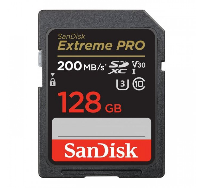 Карта пам/'яті SanDisk 128GB SD class 10 UHS-I U3 V30 Extreme (SDSDXXD-128G-GN4IN)