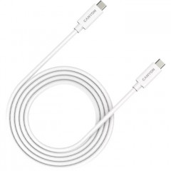 Дата кабель USB-C to USB-C 2.0m UC-42 5A 240W(ERP) E-MARK, white Canyon (CNS-USBC42W)