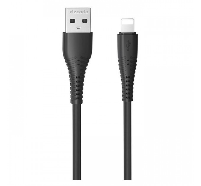 Дата кабель USB 2.0 AM to Lightning PD-B85a Black Proda (PD-B85i-BK)