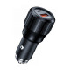 Зарядний пристрій Choetech car USB-A\/USB-C 63W QC3.0\/PD\/PPS black (TC0010-BK)