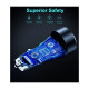 Зарядний пристрій Choetech car USB-A\/USB-C 63W QC3.0\/PD\/PPS black (TC0010-BK)