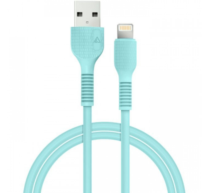 Дата кабель USB 2.0 AM to Lightning 1.2m AL-CBCOLOR-L1MT Mint ACCLAB (1283126518195)