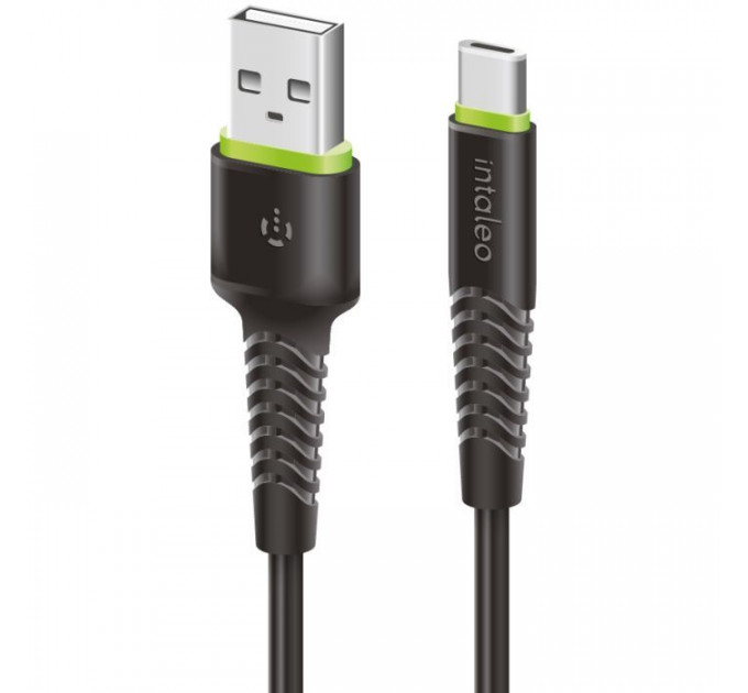 Дата кабель USB 2.0 AM to USB-C 2.0m CBFLEXT2 Black Intaleo (1283126521423)