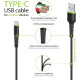 Дата кабель USB 2.0 AM to USB-C 2.0m CBFLEXT2 Black Intaleo (1283126521423)
