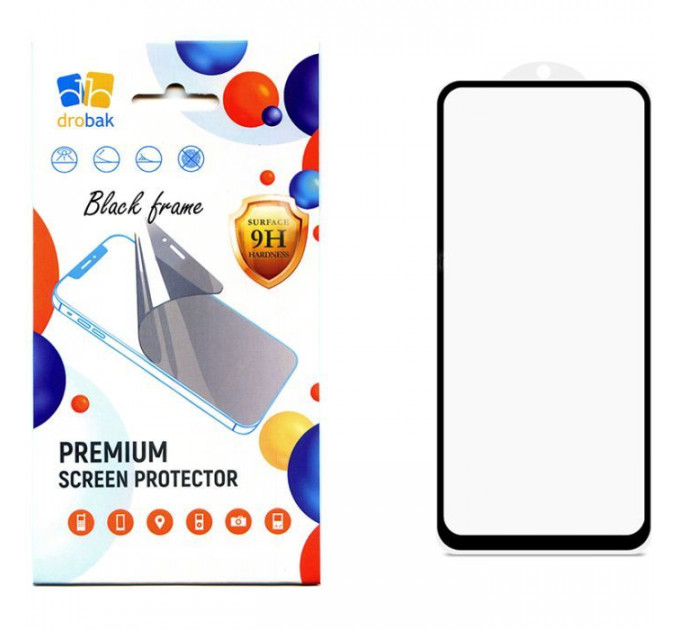 Стекло защитное Drobak Poco M5s (Black) (717141) Стекло защитное Drobak Poco M5s (Black) (717141)