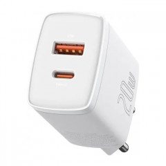 Зарядний пристрій Baseus Compact Quick Charger U+C 20W EU White (CCXJ-B02)