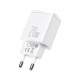 Зарядний пристрій Baseus Compact Quick Charger U+C 20W EU White (CCXJ-B02)