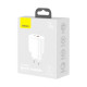 Зарядний пристрій Baseus Compact Quick Charger U+C 20W EU White (CCXJ-B02)