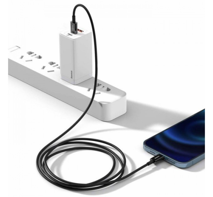 Дата кабель USB-C to Lightning 1.0m 20W Superior Series Black Baseus (CATLYS-A01)