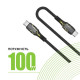 Дата кабель USB-C to USB-C 2.0m CBGPD100WTT2 100W Intaleo (1283126559570)