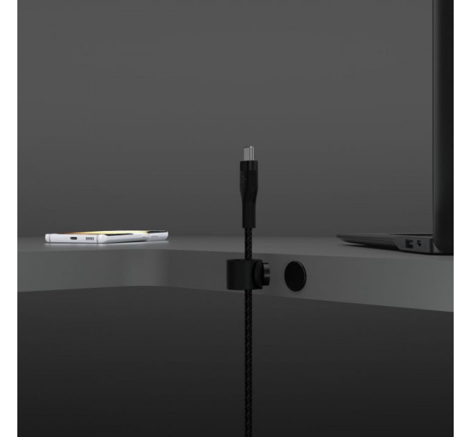 Дата кабель USB-C to USB-C 1.0m Belkin (CAB011BT1MBK)