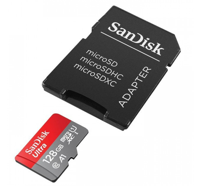 Карта памяти SanDisk 128GB microSD class 10 UHS-I Ultra (SDSQUAB-128G-GN6MA)