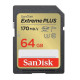 Карта пам/'яті SanDisk 64GB SD class 10 UHS-I Extreme PLUS (SDSDXW2-064G-GNCIN)