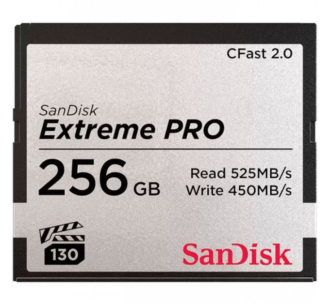 Карта памяти SanDisk 256GB CFast 2.0 Extreme Pro (SDCFSP-256G-G46D)