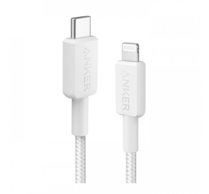 Дата кабель USB 2.0 AM to Lightning 1.8m 322 White Anker (A81B6H21) Дата кабель USB 2.0 AM to Lightning 1.8m 322 White Anker (A81B6H21)