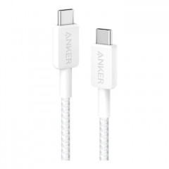 Дата кабель USB-C to USB-C 1.8m 322 White Anker (A81F6H21)