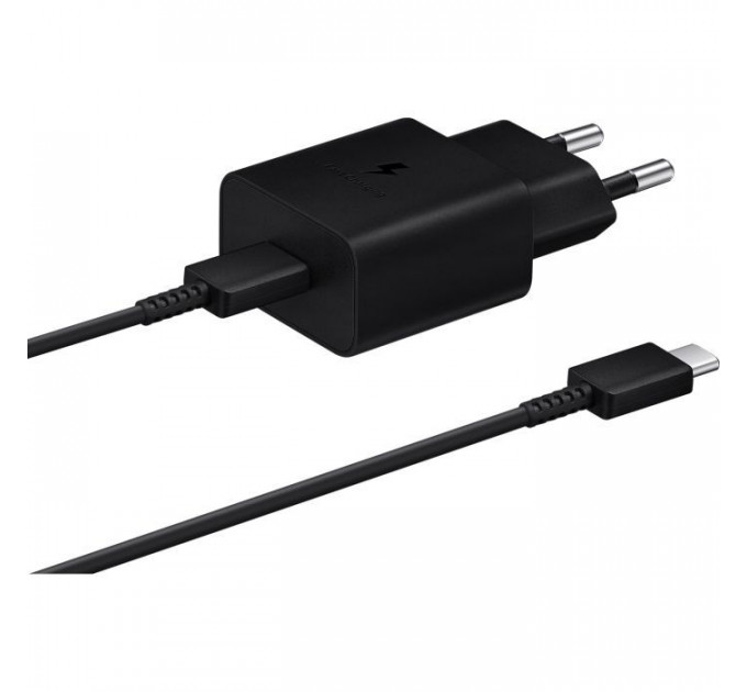Зарядний пристрій Samsung USB-С 15W Black + Cable USB-C 1m (EP-T1510XBEGEU) Зарядний пристрій Samsung USB-С 15W Black + Cable USB-C 1m (EP-T1510XBEGEU)