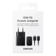 Зарядний пристрій Samsung USB-С 15W Black + Cable USB-C 1m (EP-T1510XBEGEU)