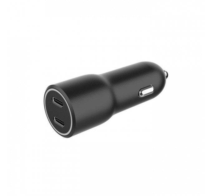 Зарядное устройство для Gembird 2xUSB-C (PD 20W) black (TA-UC-C2PD40-CAR-01)