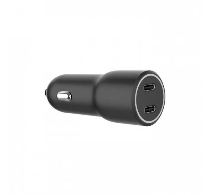 Зарядное устройство для Gembird 2xUSB-C (PD 20W) black (TA-UC-C2PD40-CAR-01)