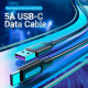 Дата кабель USB 2.0 AM to USB-C 0.5m 5.0A (25W) PVC black VENTION (CORBD)