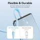 Дата кабель USB-C to USB-C 1.0m USB2.0 100W (20V\/5A) Light Blue Silicone VENTION (TAWSF)