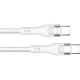 Дата кабеля USB-C to USB-C 1.0m (PD Fast Charging 240W) 5А white ColorWay (CW-CBPDCC065-WT)