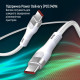 Дата кабеля USB-C to USB-C 1.0m (PD Fast Charging 240W) 5А white ColorWay (CW-CBPDCC065-WT)