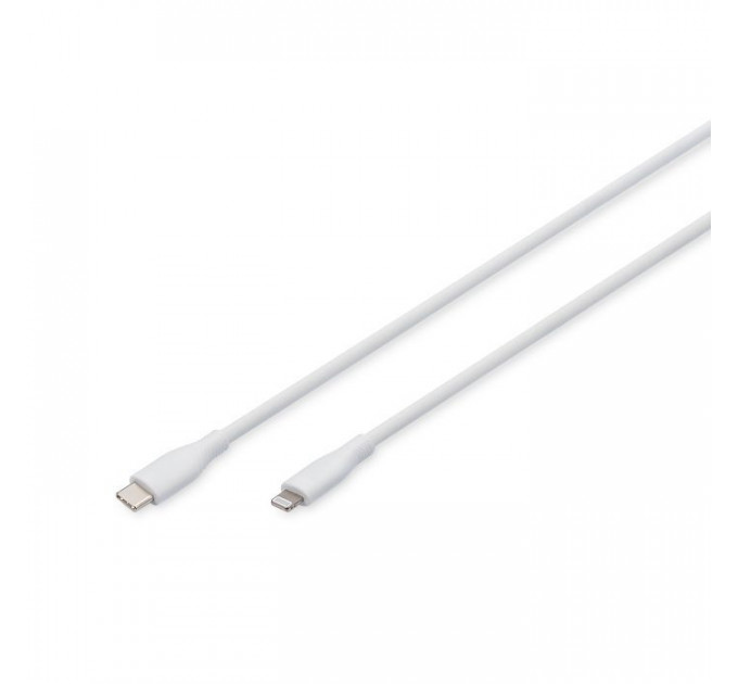 Дата кабель USB-C to Lightning 2.0m USB 2.0 60W silicone white Digitus (AK-600110-020-W)