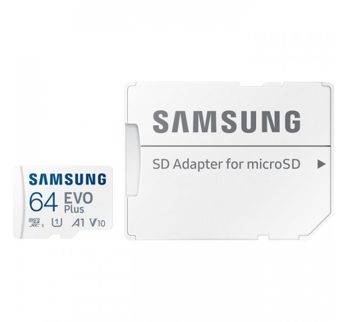 Карта пам/'яті Samsung 64GB microSD class 10 UHS-I U3 V30 A1 EVO Plus (MB-MC64SA\/EU)