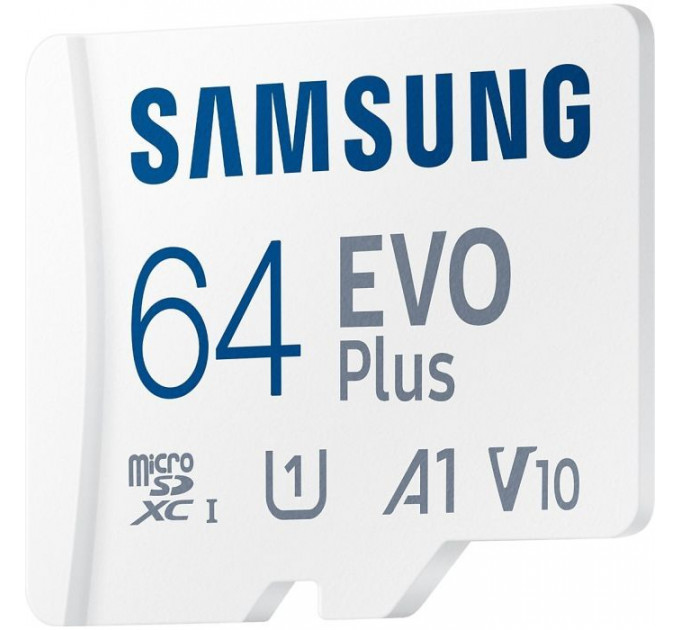 Карта пам/'яті Samsung 64GB microSD class 10 UHS-I U3 V30 A1 EVO Plus (MB-MC64SA\/EU)