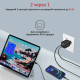 Зарядное устройство Promate 33W USB-C+USB-A (powerport-33.black)