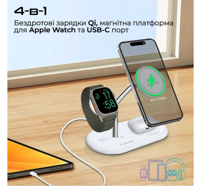 Зарядний пристрій Promate wireless (synergy-pro.white)