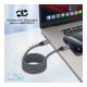 Дата кабель USB-C to USB-C 1.2m Promate (springy.grey)