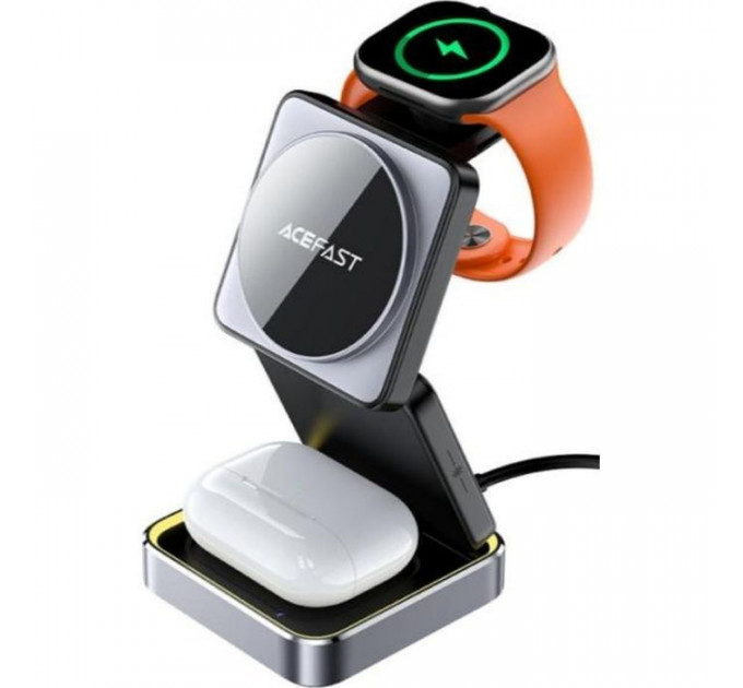 Зарядний пристрій Acefast Wireless QI 3in1 15W E20 (6974316283478)