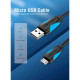 Дата кабеля USB 2.0 AM to Micro 5P 0.5m Black VENTION (VAS-A08-B050)