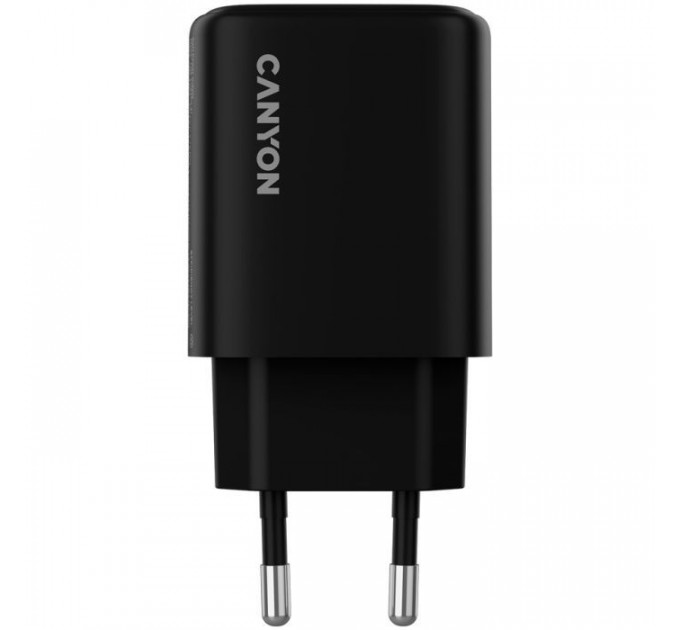 Зарядний пристрій Canyon OnCharge 250 25W 1xPD 1xQC EU Black (CNE-CHA250-31)