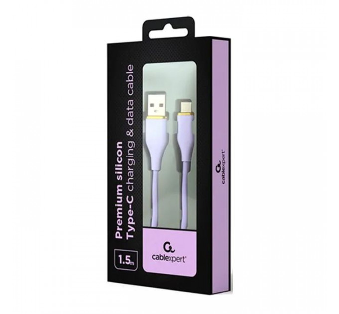 Дата кабель USB 2.0 AM to USB-C 1.5m 2.1A Cablexpert (CC-USB2S-AMCM-1.5M-P)