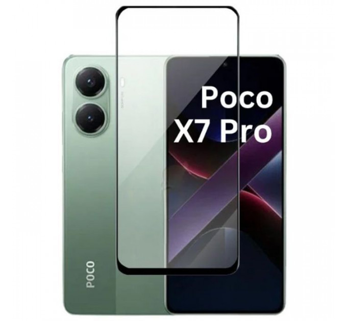 Скло захисне BeCover Poco X7 Pro Black (713415)