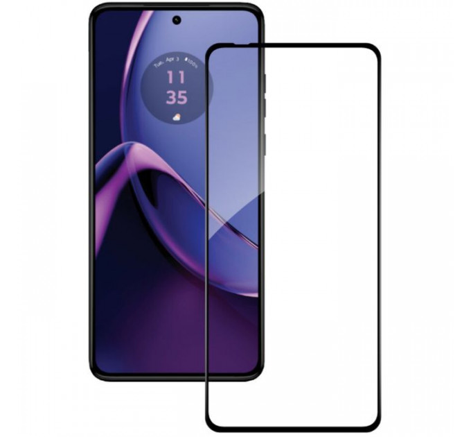 Стекло защитное ACCLAB Full Glue Moto G84 Black (1283126582332)