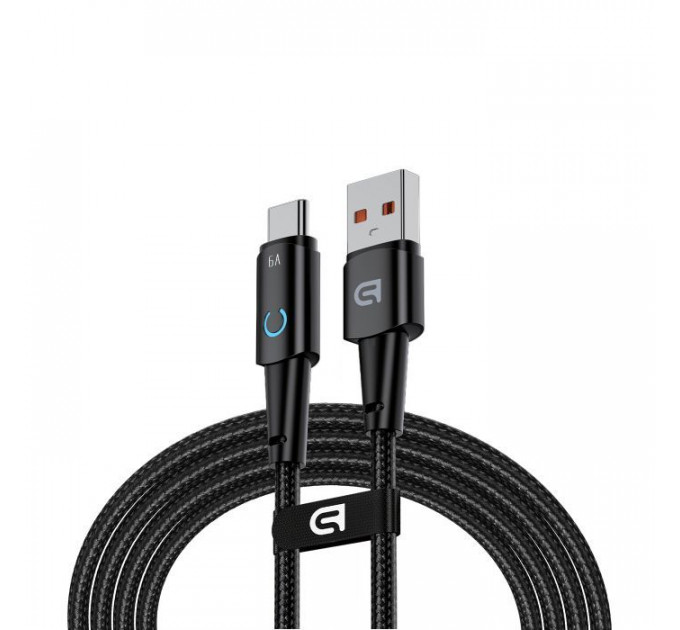 Дата кабель USB 2.0 AM to USB-C 1.2m 66W black Armorstandart (ARM75867)