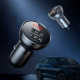 Зарядний пристрій Baseus Digital Display Dual USB 4.8A Car Charger 24W+Three Primary Colors 3-in-1 Cable 1.2m (TZCCBX-0G)