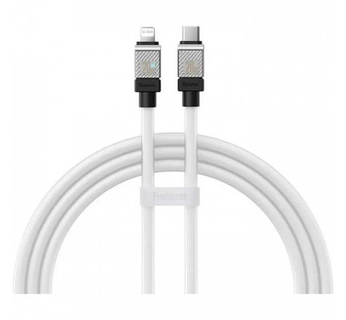 Дата кабель USB-C to Lightning 2.0m CoolPlay Fast Charging 20W white Baseus (CAKW000102)