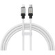 Дата кабель USB-C to Lightning 2.0m CoolPlay Fast Charging 20W white Baseus (CAKW000102)